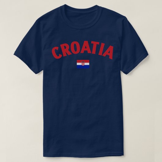 T-shirt Drapeau Croatie (Design devant)