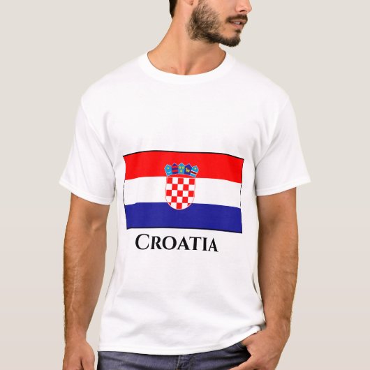 T-shirt Drapeau Croatie (Devant)