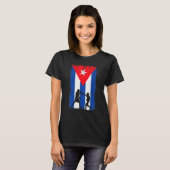 T-shirt Drapeau Cuba Boxe (Devant entier)