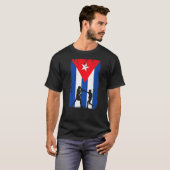 T-shirt Drapeau Cuba Boxe (Devant entier)