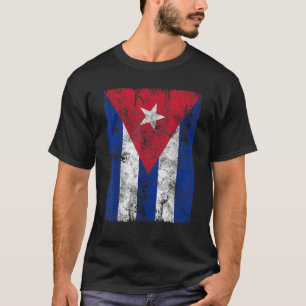 T-shirt Drapeau Cuba Distressed Drapeau Cuba Drapeau Cadea