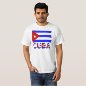T-shirt Drapeau Cuba - Lumière Word (Devant entier)