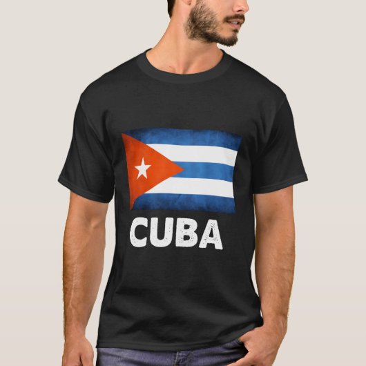 T-shirt Drapeau cubain (Devant)
