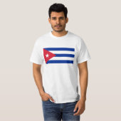 T-shirt Drapeau cubain - Bandera Cubana - drapeau du Cuba (Devant entier)