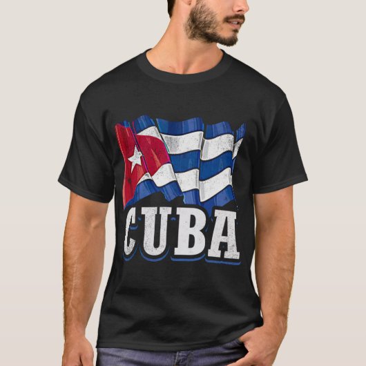T-shirt Drapeau cubain de Cuba (Devant)
