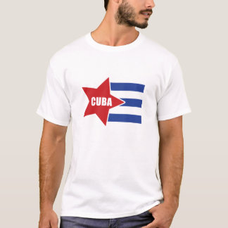 T-shirt Drapeau cubain de style
