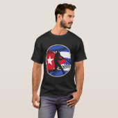 T-shirt Drapeau cubain Drapeau Drapeau de baseball Drapeau (Devant entier)