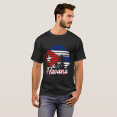 T-shirt Drapeau cubain Havana (Devant entier)