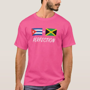 T-shirt Drapeau cubain jamaïcain Cuba Jamaïque Mix Heritag