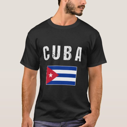 T-shirt Drapeau cubain pour Cuba (Devant)