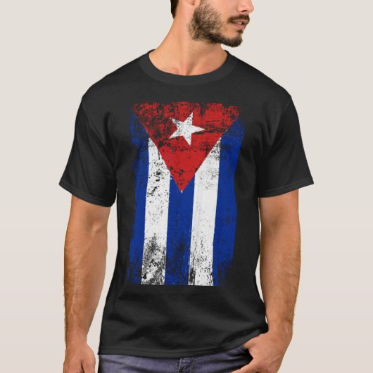 T-shirt Drapeau cubain Révolution cubaine Fierté cubaine V (Devant)
