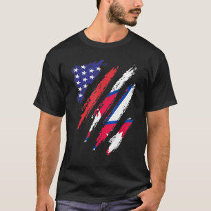 T-shirt Drapeau cultivé américain népalais Mois du patrimo