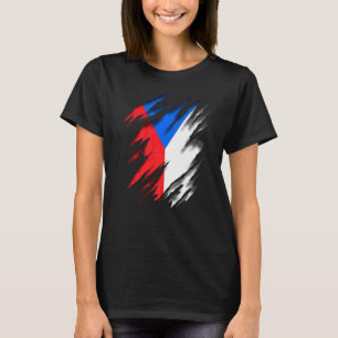 T-shirt Drapeau Cze République tchèque
