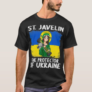 T-shirt Drapeau d20 de Saint Javelin Anime Protector of Uk