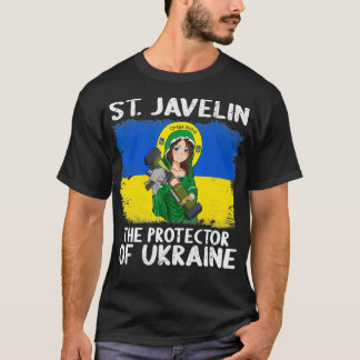 T-shirt Drapeau d20 de Saint Javelin Anime Protector of Uk