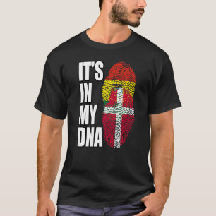 T-shirt Drapeau D'ADN Bolivien Et Danois