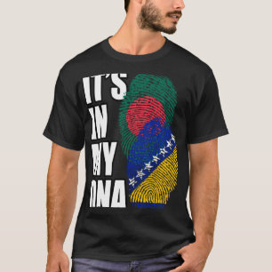 T-shirt Drapeau D'ADN Mélangé De Bosnie Et Du Bangladesh