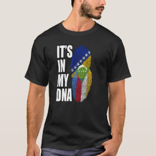 T-shirt Drapeau D'ADN Mix Comorien Et Bosnippo-Herzégonien