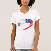 T-shirt Drapeau d'aigle féminin (Devant)