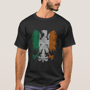 T-shirt Drapeau d'aigle polonais irlandais