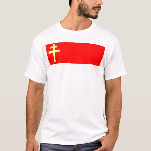 T-shirt Drapeau d'Alsace-Lorraine (Devant)