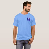 T-shirt Drapeau d'amour Blue Australia (Devant entier)