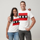 T-shirt Drapeau d'Amsterdam (Unisexe)
