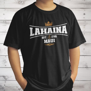 T-shirt Drapeau d'Ancre de bateau Vintage Lahaina Maui 179