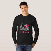 T-shirt Drapeau Danemark Fierté Viking Danois Valhalla Dan (Devant entier)
