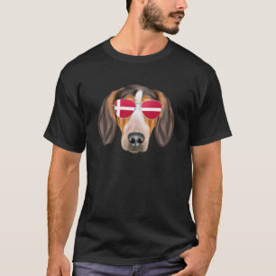 T-shirt Drapeau danois Chow Chow Chien Danemark Poche