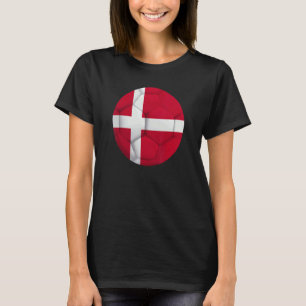 T-shirt Drapeau Danois Football Football