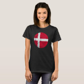 T-shirt Drapeau Danois Football Football (Devant entier)