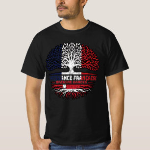 T-shirt Drapeau danois France Arbre