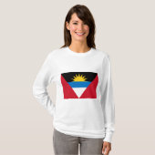 T-shirt Drapeau d'Antigua-et-Barbuda (Devant entier)