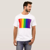 T-shirt Drapeau d'arc-en-ciel (Devant entier)