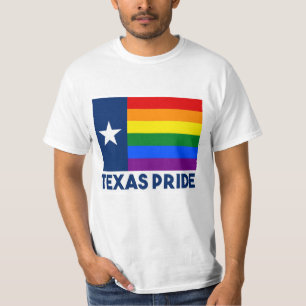 T-shirt Drapeau d'arc-en-ciel de gay pride du Texas LGBT
