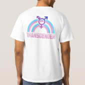 T-SHIRT DRAPEAU D'ARC-EN-CIEL DE TRANSSEXUEL (Dos)