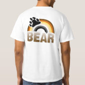T-SHIRT DRAPEAU D'ARC-EN-CIEL D'OURS (Dos)