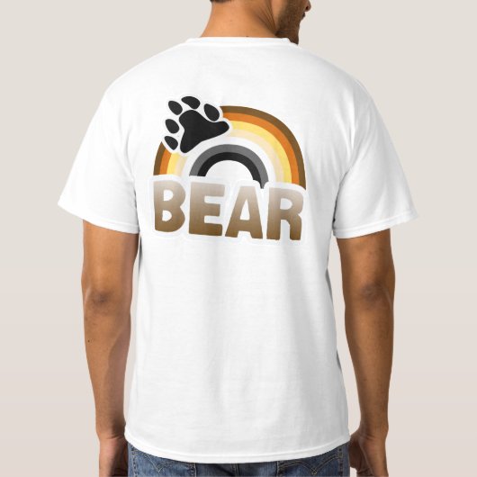 T-SHIRT DRAPEAU D'ARC-EN-CIEL D'OURS (Dos)