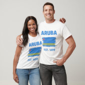 T-shirt Drapeau d'Aruba (Unisexe)