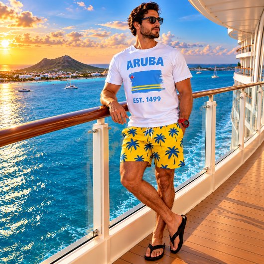 T-shirt Drapeau d'Aruba