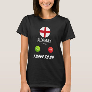 T-shirt Drapeau d'Aurigny Souvenir Aurigny Appelle Est App