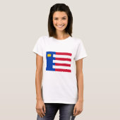T-shirt Drapeau de Baarle-Nassau (Devant entier)