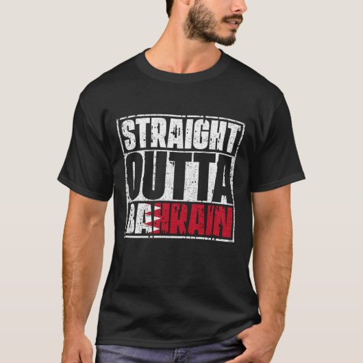 T-shirt Drapeau De Bahreïn Droit (Devant)