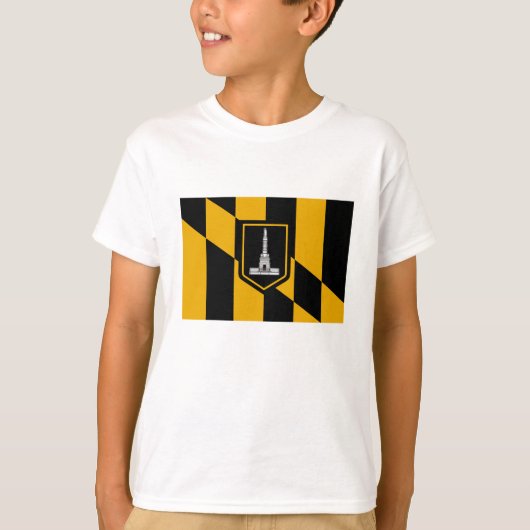 T-shirt Drapeau de Baltimore (Devant)