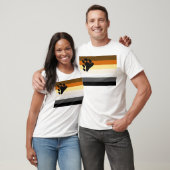 T-shirt Drapeau de base de fierté d'ours (Unisexe)
