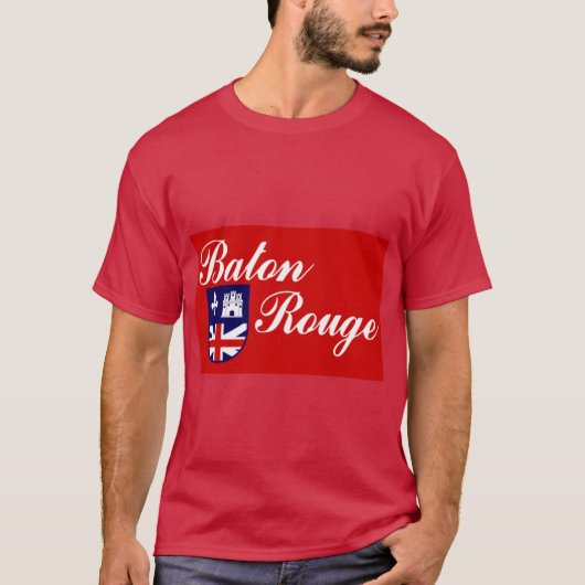T-shirt Drapeau de Baton Rouge (Devant)