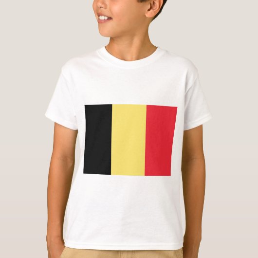 T-shirt Drapeau de Belgique (Devant)
