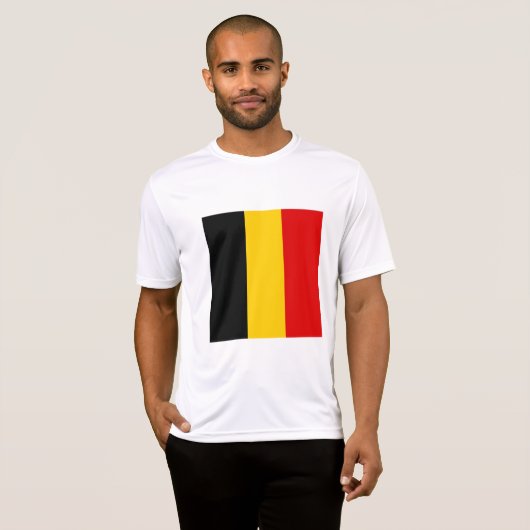 T-shirt Drapeau de Belgique (Devant entier)