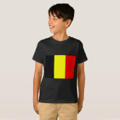 T-shirt Drapeau de Belgique (Devant entier)